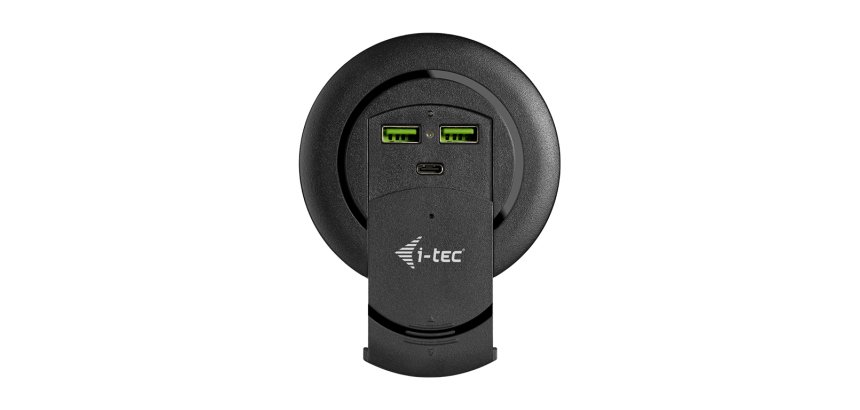 i-tec Built-in Desktop Fast Charger, USB-C PD 3.0 + 3x USB 3.0 QC3.0, 96 W