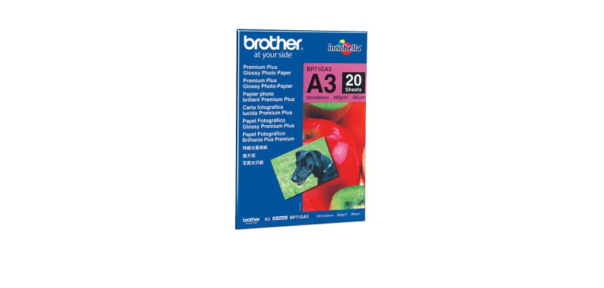Brother BP71GA3 carta fotografica A3 Blu, Rosso Lucida