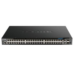 D-Link DGS-1520-52MP Gestionado L3 Gigabit Ethernet (10/100/1000) Energía sobre Ethernet (PoE) 1U Negro