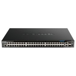 D-Link DGS-1520-52MP commutateur réseau Géré L3 Gigabit Ethernet (10/100/1000) Connexion Ethernet, supportant l'alimentation via ce port (PoE) 1U Noir