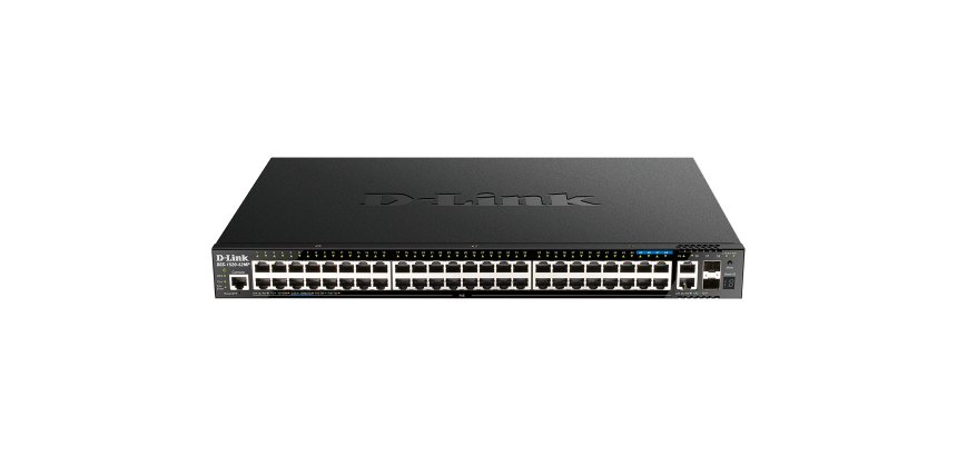 D-Link DGS-1520-52MP switch Gestionado L3 Gigabit Ethernet (10/100/1000) Energía sobre Ethernet (PoE) 1U Negro