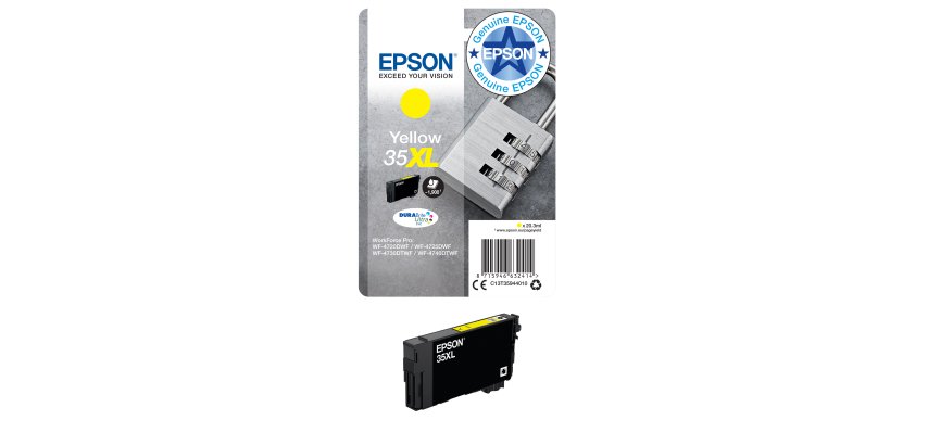 Epson Padlock 35XL DURABrite Ultra Single Yellow Ink