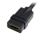 StarTech.com Câble de rallonge HDMI 15,2cm - Câble HDMI court mâle vers femelle - Rallonge de câble HDMI 4K - Économiseur de port HDMI UHD 4K 30Hz M/F - HDMI 1.4 haute vitesse - 30AWG - Rallonge dongle HDMI