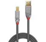 Lindy 0.5m USB 3.2 Type A to B Cable, 5Gbps, Cromo Line