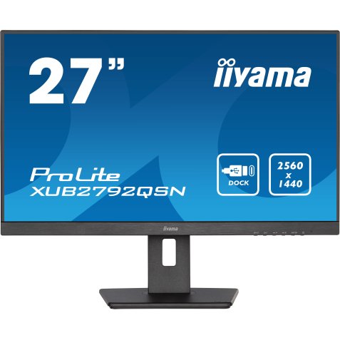 iiyama ProLite XUB2792QSN-B5 computer monitor 68,6 cm (27") 2560 x 1440 Pixels Wide Quad HD LED Zwart