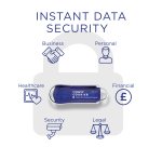 Integral INFD32GCOU3.0-197 lecteur USB flash 32 Go USB Type-A 3.2 Gen 1 (3.1 Gen 1) Bleu, Argent