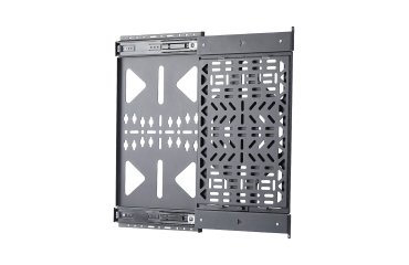 StarTech.com Panel de Almacenamiento Extraíble para Componentes AV - Montaje Multimedia Detrás del TV para Caja de Cables y Accesorios - Hasta 10kg - Diseño Deslizante de Fácil Acceso