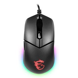 MSI CLUTCH GM11 WHITE Gaming Mouse '2-Zone RGB, upto 5000 DPI, 6 Programmable button, Symmetrical design, OMRON Switches, Center'