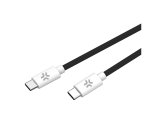 Celly USBCUSBCCOTTBK cable USB 1,5 m USB C Negro, Blanco
