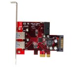StarTech.com Scheda PCI Express USB 3.0 (5Gbps) a 4 porte - 2 esterne e 2 interne - Alimentazione SATA - Scheda di Espansione PICe USB 3.0 con Supporto UASP - 2 collettori scheda madre (IDC) interni