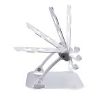 StarTech.com Laptop Stand for Desk, Ergonomic Laptop Stand Adjustable Height, Aluminum, Portable, Supports up to 22lb (10kg), Foldable Laptop Holder for Desk - Angled Notebook Computer Riser/Lift