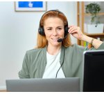 Trust HS-260 Auriculares Alámbrico Banda para cuello Oficina/Centro de llamadas USB tipo A Negro