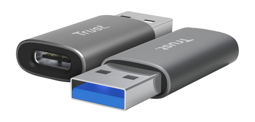 Trust Calyx USB Type-C USB Type-A Gris