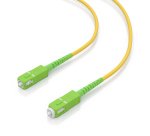 AISENS Cable Fibra Óptica Latiguillo G657A2 3.0 9/125 SMF Simplex CPR DCA LSZH, SC/APC-SC/APC, Amarillo, 3.0m