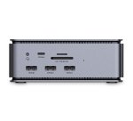 Lindy 43372 base para portátil y replicador de puertos Acoplamiento USB4 Antracita