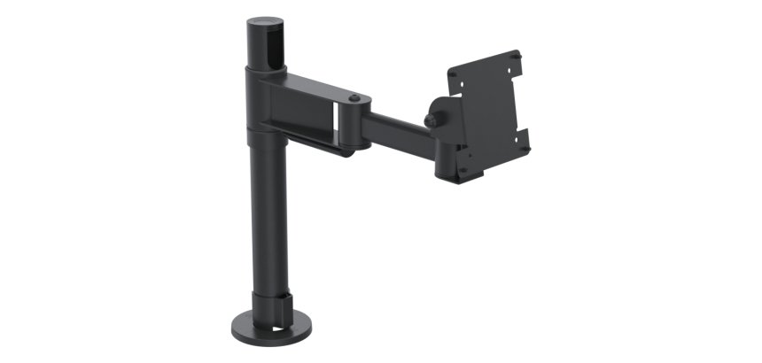 Ergonomic Solutions SpacePole POS SPV1106-FX-02 accessoire de système de paiement en point de vente Monture POS Noir Métal 75 x 75 mm 100 x 100 mm