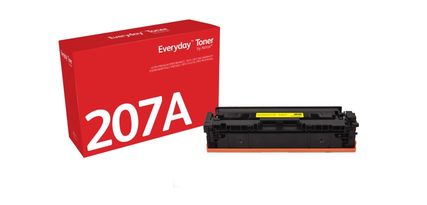 Toner EverydayTM Jaune de Xerox compatible avec HP 207A (W2212A), Capacité standard