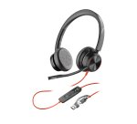 HP Poly Blackwire 8225 Stereo USB-C Headset + USB-C/A adapter