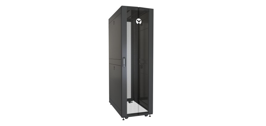 Vertiv VR Rack VR3100 étagère 42U Rack autonome Noir, Transparent