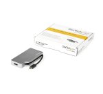 StarTech.com USB C Multiport Video Adapter w/ HDMI, VGA, Mini DisplayPort or DVI - USB Type C Monitor Adapter to HDMI 2.0 or mDP 1.2 (4K 60Hz) - VGA or DVI (1080p) - Space Gray Aluminum