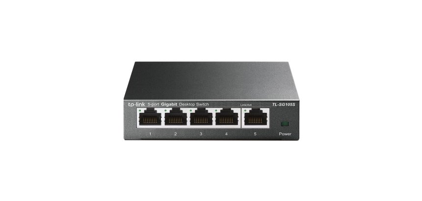TP-Link TL-SG105S Non-géré Gigabit Ethernet (10/100/1000) Noir