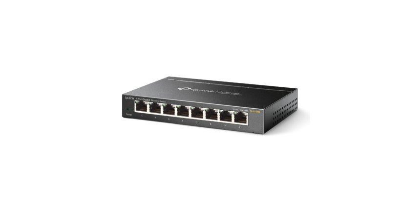 TP-Link Omada TL-SG108S switch No administrado Gigabit Ethernet (10/100/1000) Negro