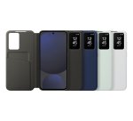 Samsung Coque Smart View avec porte-carte pour Galaxy S24 FE