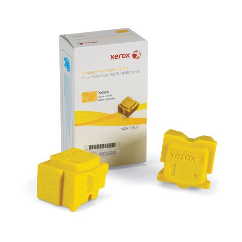 Xerox Genuine ColorQube 8570 / 8580 Yellow Solid Ink () - 108R00933