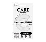 PanzerGlass CARE™ by ® Urban Combat Case Transparent w. White MagSafe iPhone 16 mobiele telefoon behuizingen Hoes Transparant