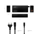 AISENS Cargador 65 W Automatico Universal Multitension Para Portatil Con 9 Conectores + USB-A QC.3.0