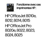 HP 912 Cartouche d'encre noire authentique