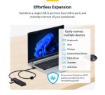 StarTech.com 4-Port USB-A Hub, 5Gbps, Bus Powered, USB-A to 4x USB-A Mini Hub, Extra Long 2ft/61cm Host Cable, PCR Plastic, Portable Desktop / Laptop USB Hub