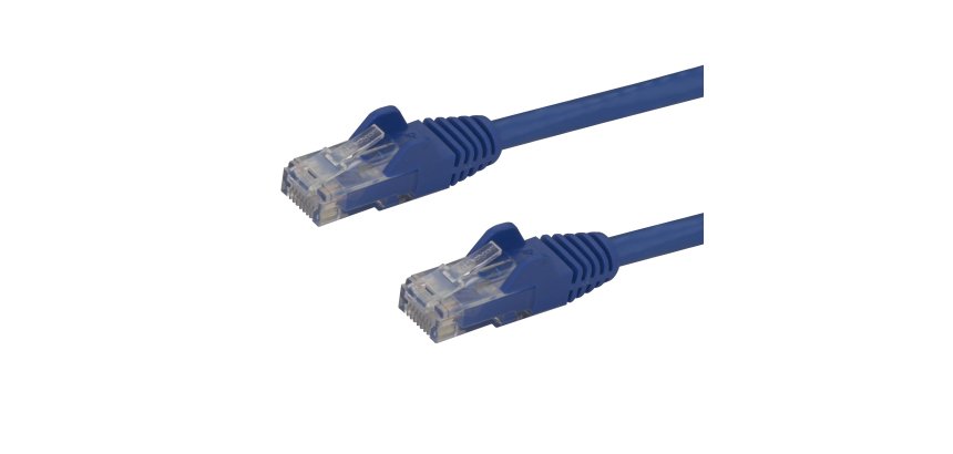 StarTech.com 1m CAT6 Ethernet Cable - Blue CAT 6 Gigabit Ethernet Wire -250MHz 100W PoE RJ45 UTP Network/Patch Cord Snagless w/Strain Relief Individually Tested