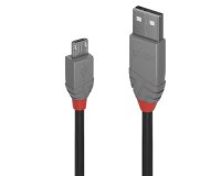Lindy Câble USB 2.0 type A vers Micro-B, Anthra Line, 3m