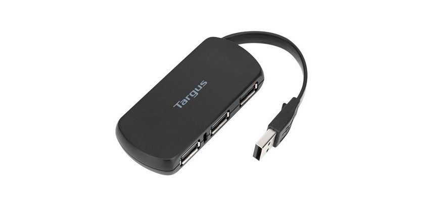 Targus ACH114EU hub & concentrateur USB 2.0 480 Mbit/s Noir