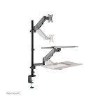 Neomounts DS90-325BL1 Station de travail assis-debout pour bureau 17-32" - ressort à gaz