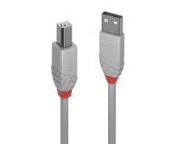 Lindy Câble USB 2.0 type A vers B, Anthra Line, Gris, 2m