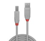 Lindy Câble USB 2.0 Type A vers B, Anthra Line, Gris, 1m