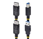 StarTech.com Câble KVM DisplayPort de 1,8m et USB 5Gbps, 4K 60Hz, Câble Combo à Compatibilité Universelle DP 1.2 et USB pour Commutateurs/Switchs KVM