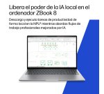 HP DQ0D4ET ordenador portatil Copilot+ PC Intel Core Ultra 7 356H 40,6 cm (16") WUXGA 32 GB DDR5-SDRAM 1 TB SSD Wi-Fi 7 (802.11be) Windows 11 Pro AI Workstation, AI PC Plata