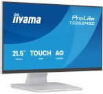 iiyama ProLite T2252MSC-W2AG écran plat de PC 54,5 cm (21.4") 1920 x 1080 pixels Full HD LCD Écran tactile Blanc
