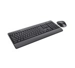 Trust Pack Teclado QZERTY Español + Ratón RF inalámbrico Negro Trezo