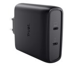 Trust Maxo Cargador GaN USB-C de 2 puertos de 100 W - Blanco