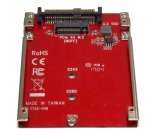StarTech.com Tarjeta Adaptador PCI Express M.2 a U.2 SFF8639 para SSD NVMe M.2 - Conversor para SSD M.2 - Tarjeta Anfitrión para SSD M.2 - Convertidor de Unidad M.2 PCIe a 2,5" - Rojo