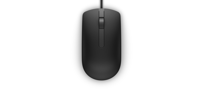 Dell MS116 - mouse - USB - black