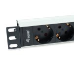 Equip 333311 power distribution unit (PDU) 4 AC outlet(s) 1U Black, Silver