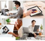 Logitech Combo Touch AZERTY Francés Smart Connector Gris