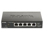 D-Link DGS-1100-05PDV2 commutateur réseau Géré Gigabit Ethernet (10/100/1000) Connexion Ethernet, supportant l'alimentation via ce port (PoE) Noir