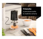 Haier Tritatutto I-Master Serie 5 Nero, 4 lame in acciaio inox, 2 livelli di velocità, Ciotola in vetro 0,5 L
