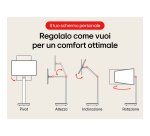 LG Swing 32U889SA Schermo Personale 32" 4K Touch, base con rotelle, webOS